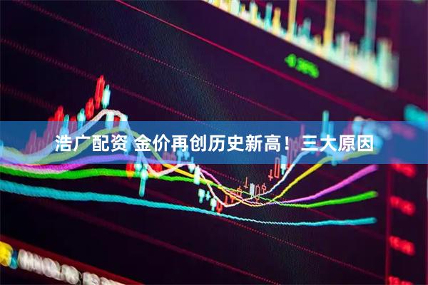 浩广配资 金价再创历史新高！三大原因