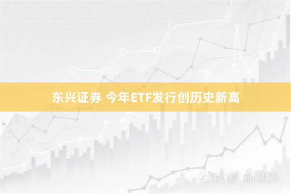 东兴证券 今年ETF发行创历史新高